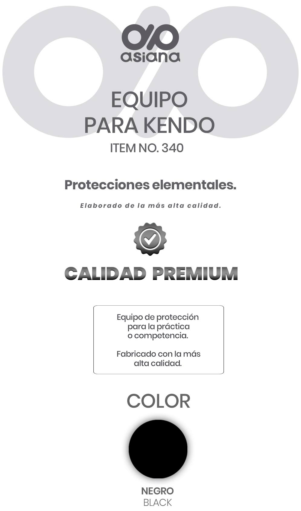EQUIPO DE KENDO COMPLETO 340