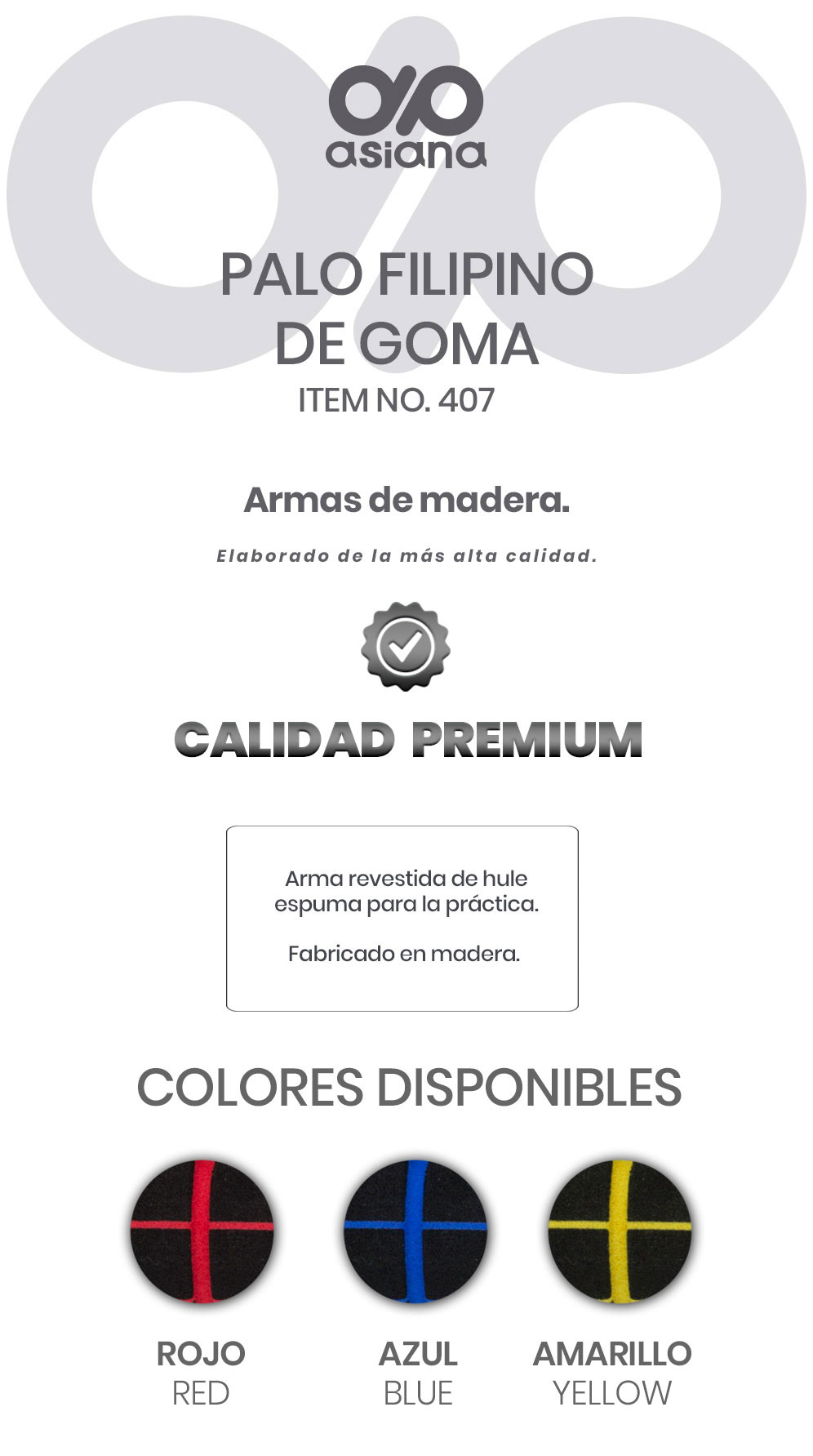 PALO FILIPINO DE GOMA (PAR) 407