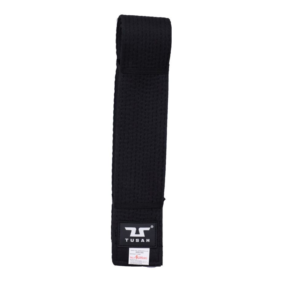 CINTA TUSAH PARA ARTES MARCIALES NEGRA 6CM