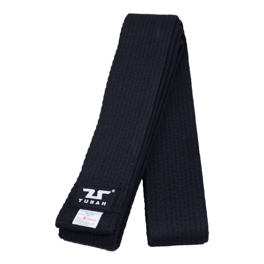 CINTA TUSAH PARA ARTES MARCIALES NEGRA 6CM