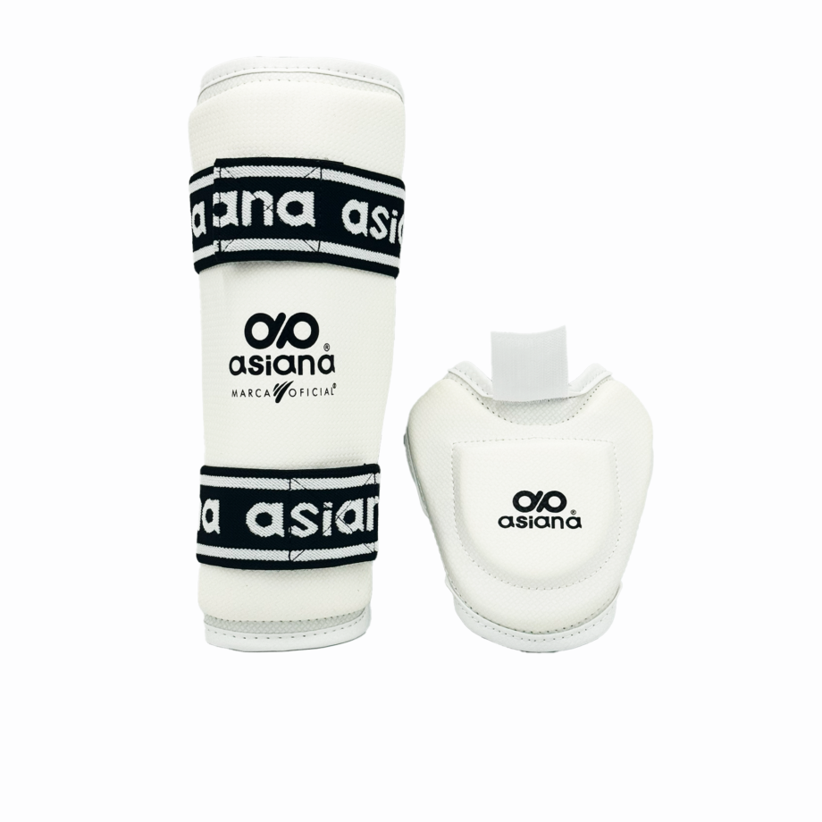 ESPINILLERA ASIANA CON EMPEINE COLOR BLANCO