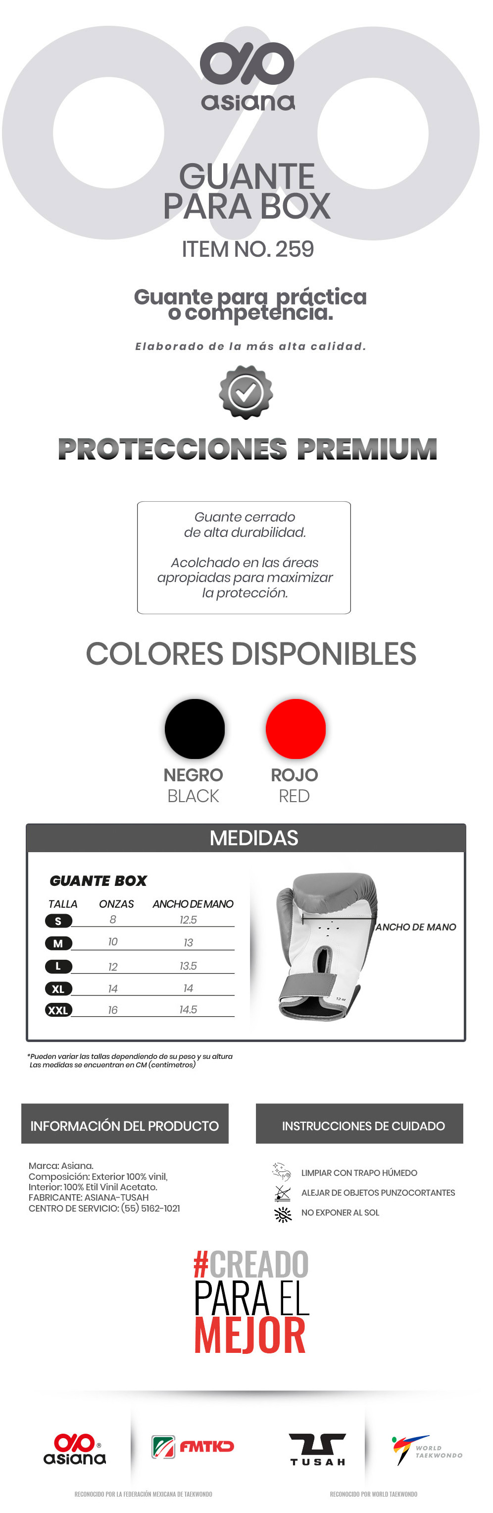 GUANTE PARA BOX