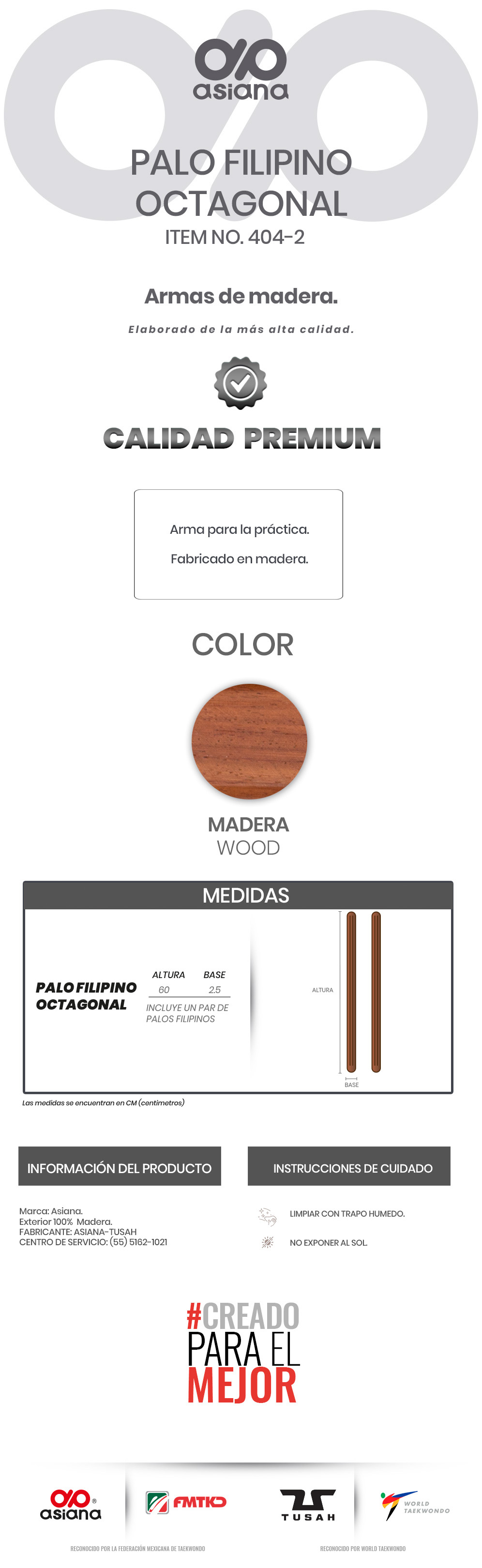PALO FILIPINO OCTAGONAL (PAR) 404-2