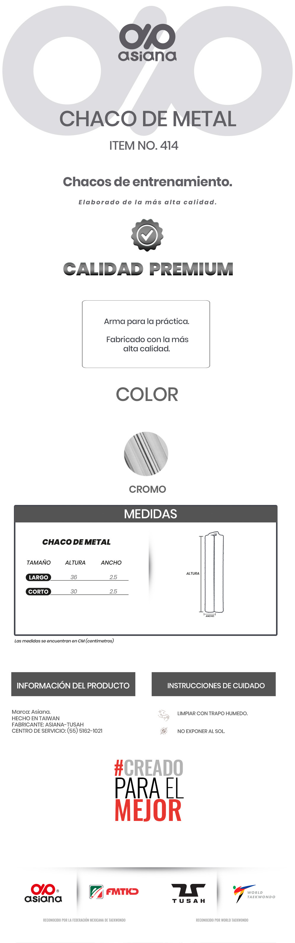 CHACO DE METAL 414
