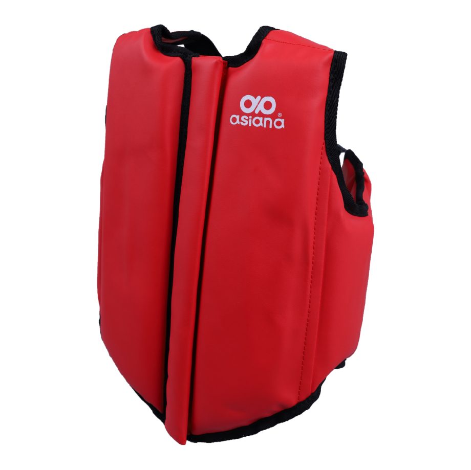 PETO ASIANA PARA KARATE NEGRO ROJO