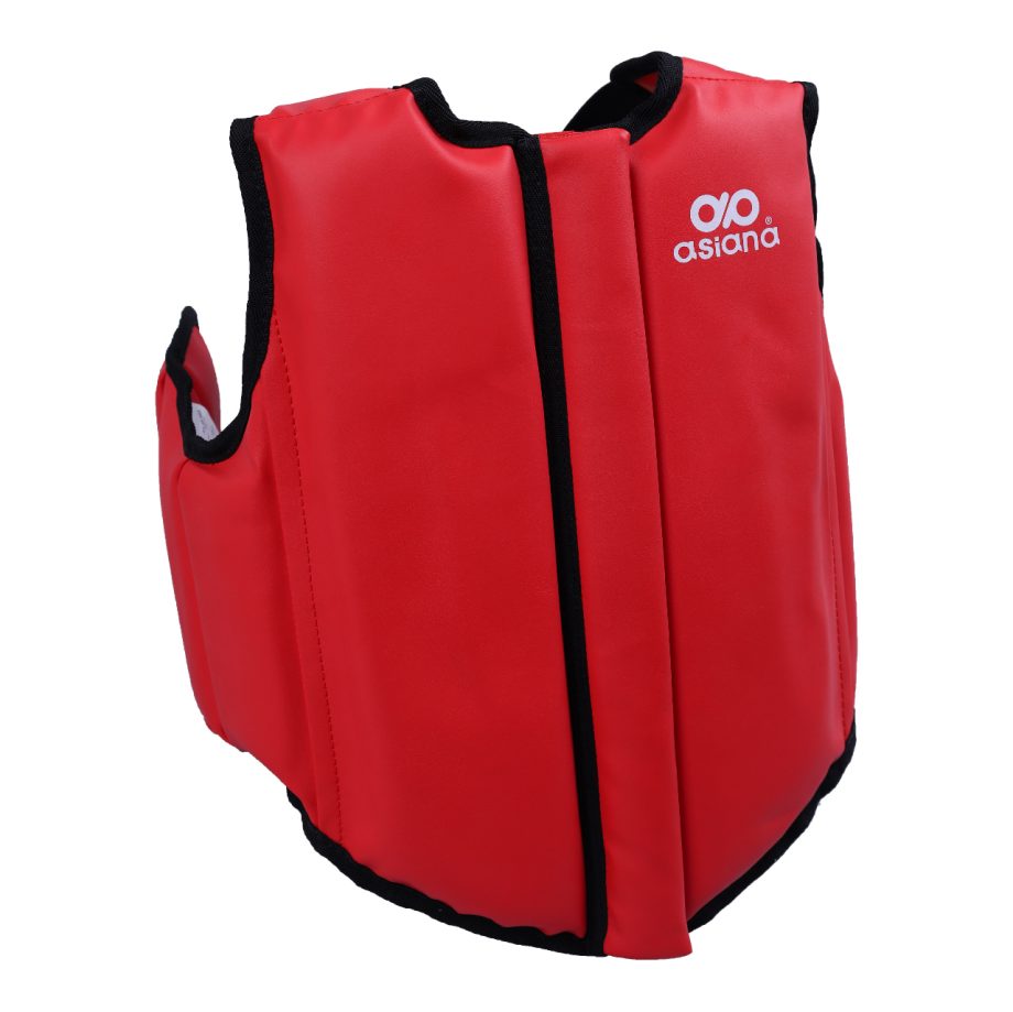 PETO ASIANA PARA KARATE NEGRO ROJO