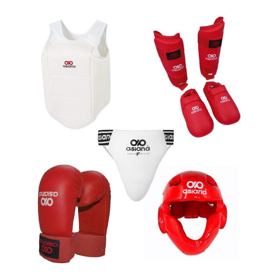 EQUIPO ASIANA DE PROTECCIÓN PARA KARATE HOMBRE