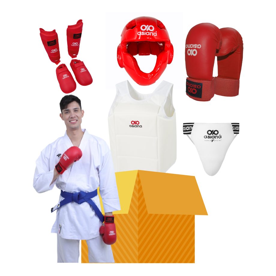 EQUIPO ASIANA DE PROTECCIÓN PARA KARATE HOMBRE