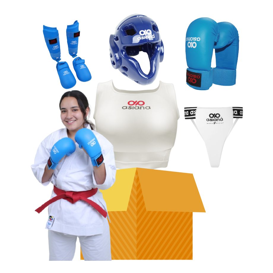 EQUIPO ASIANA DE PROTECCIÓN PARA KARATE MUJER
