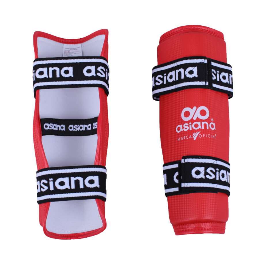 ESPINILLERA ASIANA SIN EMPEINE COLOR ROJO