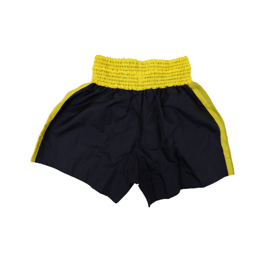 SHORT ASIANA PARA KICK BOXING NEGRO C/AMARILLO