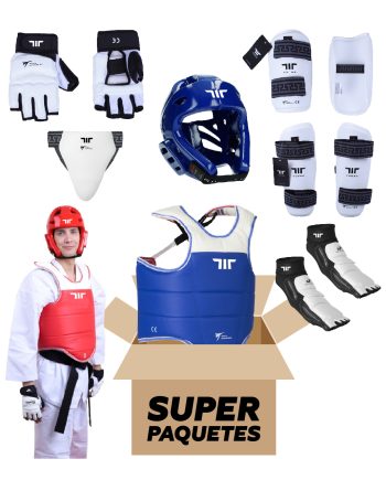 EQUIPO TUSAH DE PROTECCIÓN PARA TAEKWONDO AZUL PARA HOMBRE