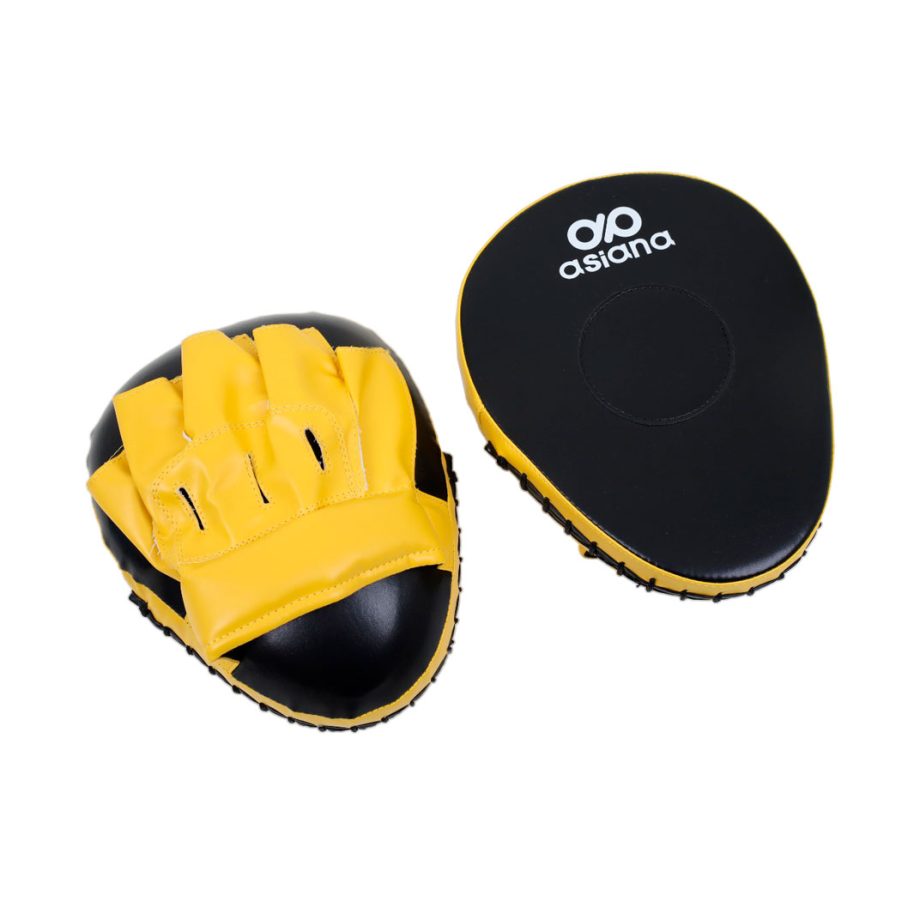 Manopla Asiana Curva Amarillo / Negro