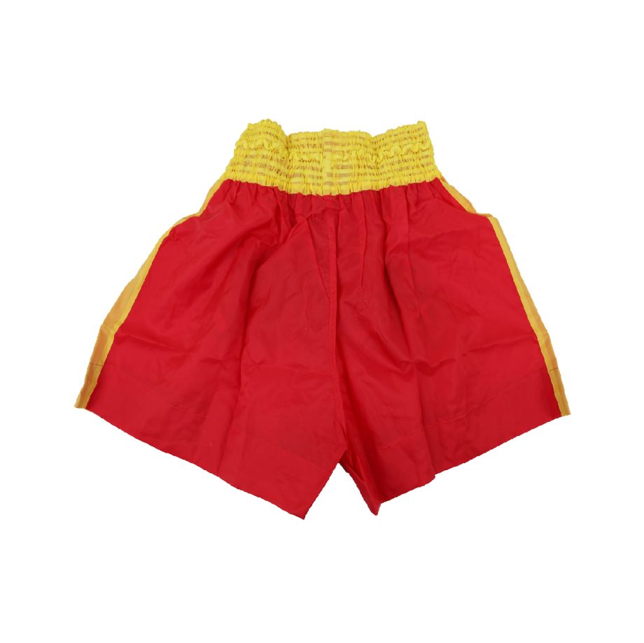 SHORT ASIANA PARA KICK BOXING ROJO C/AMARILLO