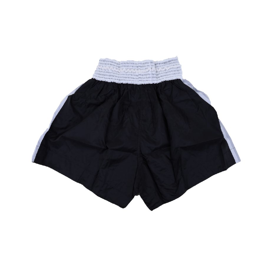 SHORT ASIANA PARA KICK BOXING NEGRO C/ BLANCO